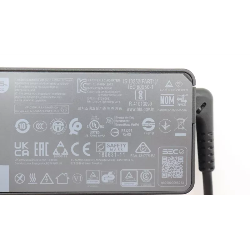 Fonte de alimentação Lenovo 5A10W86252 para interior 65 W preto