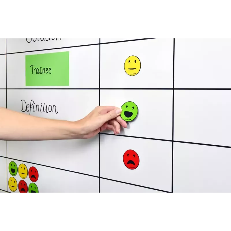Íman de quadro Legamaster símbolo magnético emoticon sortido 50 mm 6 unid.
