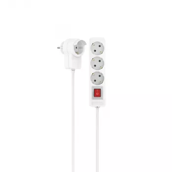 Distribuidor de energia Hama 00223081 1,4 m 3 tomadas AC interior branco