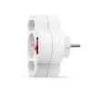 Adaptador de ficha de alimentação Hama 00223217 branco