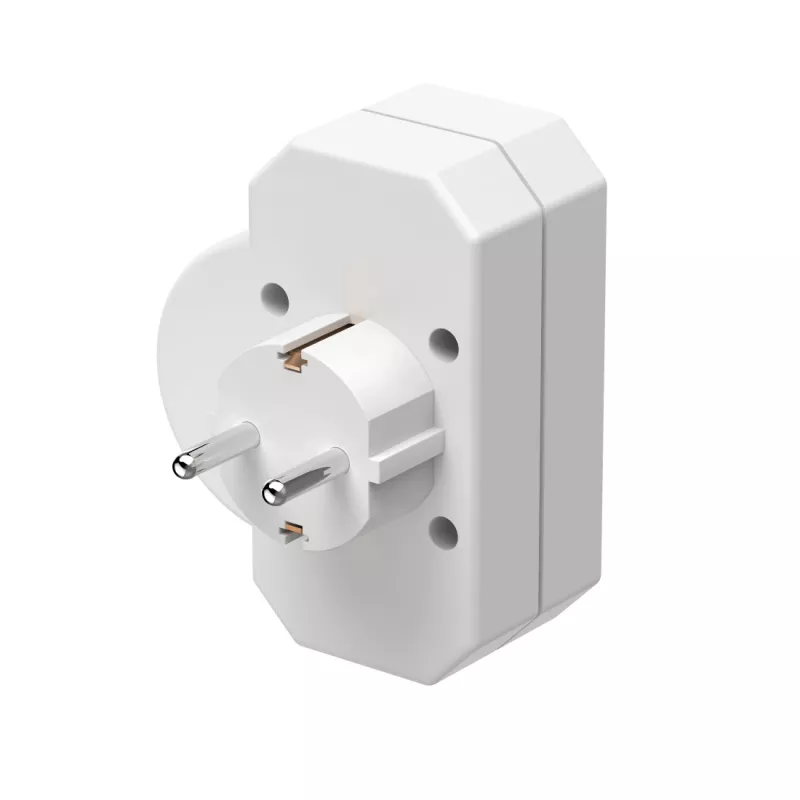 Adaptador de ficha de alimentação Hama 00223217 branco