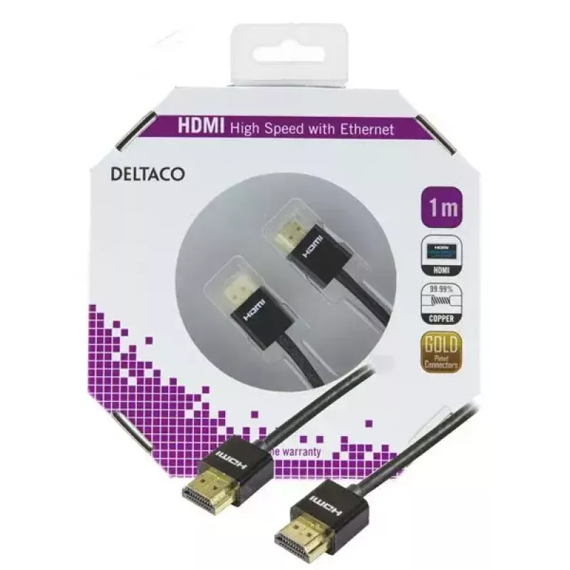 Cabo HDMI Deltaco HDMI-1091 1 m