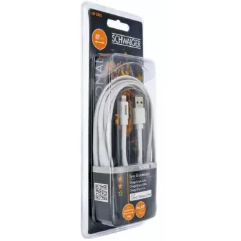 Cabo Lightning Schwaiger LKF200L532 2 m branco