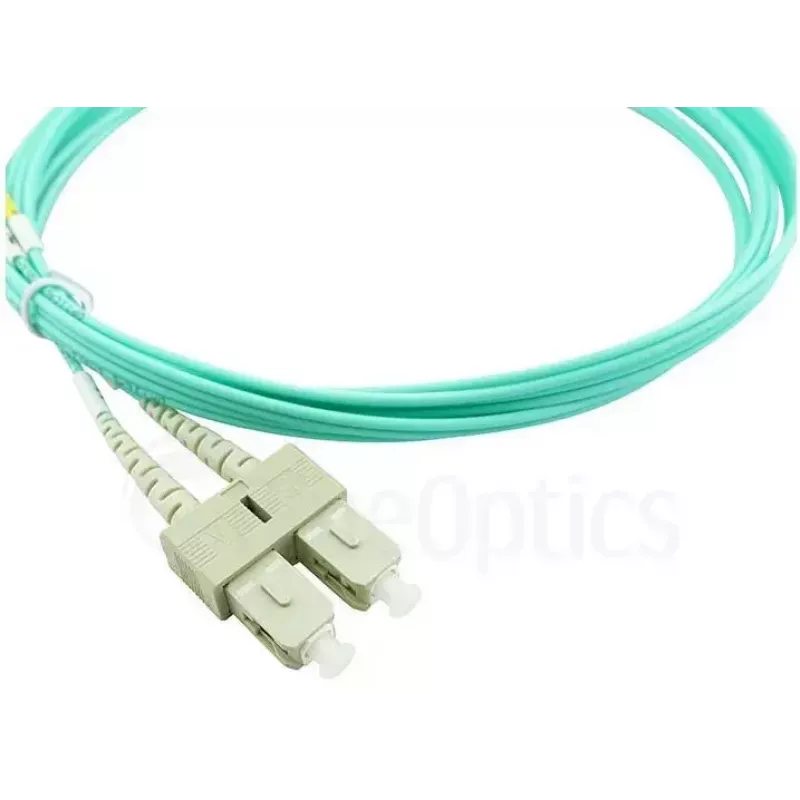 BlueOptics Cabo patch de fibra ótica LC-SC multimodo OM3 duplex, LC-UPC/SC-UPC, 3 m, bege (compatível com Corning 055702T512000003M)