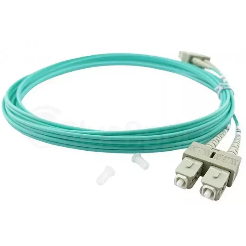 BlueOptics Cabo patch de fibra ótica LC-SC multimodo OM3 duplex, LC-UPC/SC-UPC, 3 m, bege (compatível com Corning 055702T512000003M)