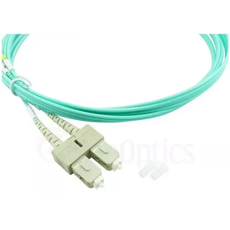 BlueOptics Cabo patch de fibra ótica LC-SC multimodo OM3 duplex, LC-UPC/SC-UPC, 3 m, bege (compatível com Corning 055702T512000003M)