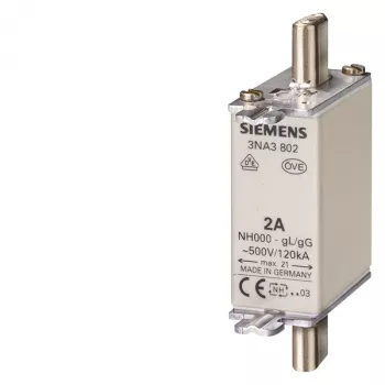 Fusível Siemens 3NA3820 alta tensão 1 unidade