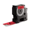 DYMO Etiquetas Authentic D1 | 24 mm x 7 m rolo | Impressão preta sobre vermelho | Etiquetas autoadesivas para impressoras de etiquetas LabelManager