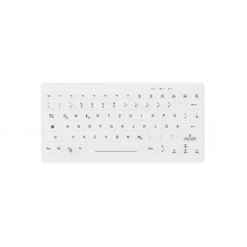 Contour Design Active Key Contour QuickClean Teclado médico IP65 Mini sem fios branco DE C4112