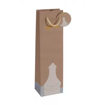 Saco de oferta Sigel GT051 castanho 100x80x350 mm