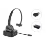 Headset Bluetooth sem fios Conceptronic POLONA com base de carregamento e adaptador áudio Bluetooth USB-A