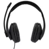 Headset Hama HS-P200 com fios arco de cabeça escritório/call center preto