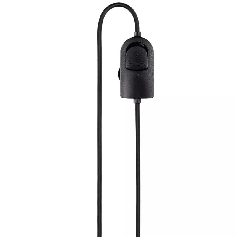 Headset Hama HS-P200 com fios arco de cabeça escritório/call center preto