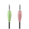Headset Hama HS-P200 com fios arco de cabeça escritório/call center preto