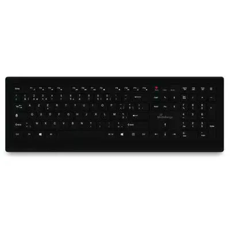 MediaRange MROS101-BE teclado Home USB AZERTY belga preto tamanho completo 107 teclas