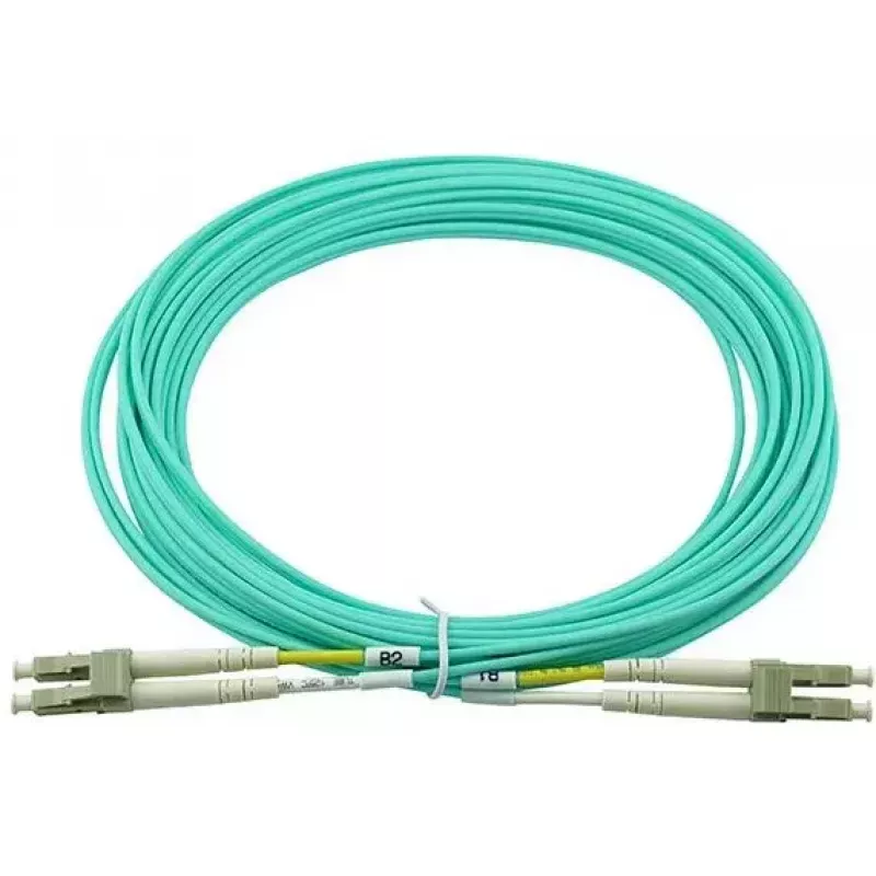 BlueOptics 050502T512000002M Cabo patch de fibra ótica LC-LC multimodo OM3 duplex, LC-UPC, 2 m, bege
