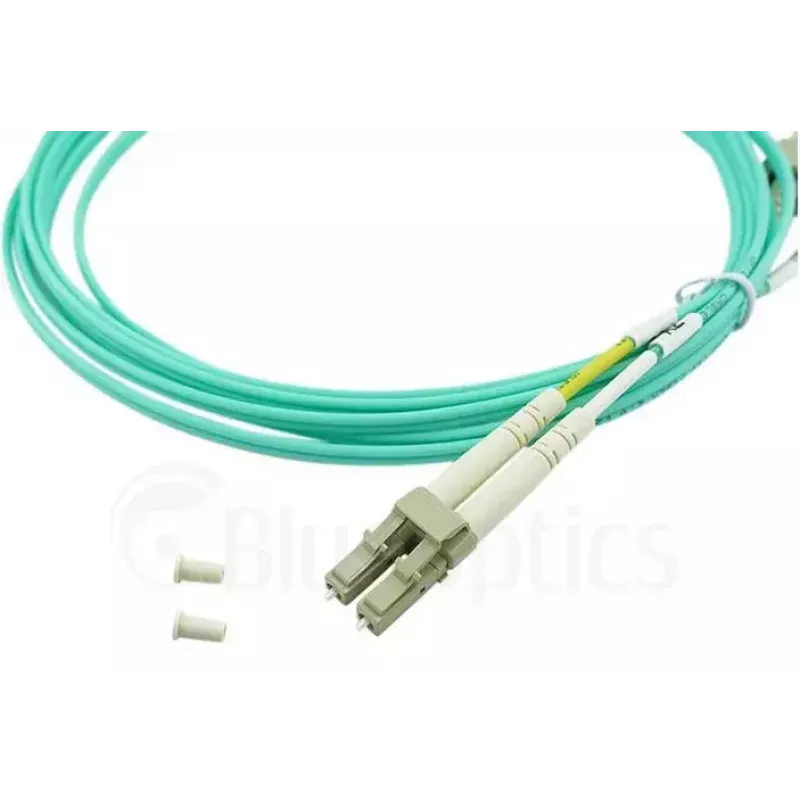 BlueOptics 050502T512000002M Cabo patch de fibra ótica LC-LC multimodo OM3 duplex, LC-UPC, 2 m, bege