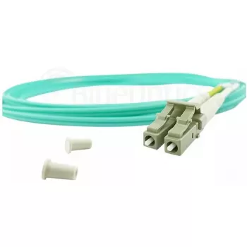 BlueOptics 050502T512000002M Cabo patch de fibra ótica LC-LC multimodo OM3 duplex, LC-UPC, 2 m, bege