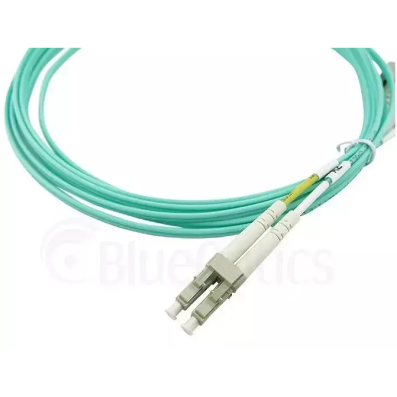 BlueOptics Cabo patch de fibra ótica LC-SC multimodo OM3 duplex, LC-UPC/SC-UPC, 5 m, bege (compatível com Corning 055702K512000005M)