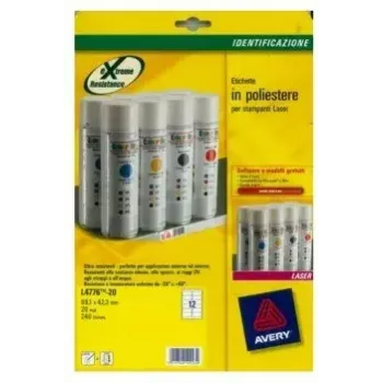 Etiqueta de impressora Avery L4776-20 branco