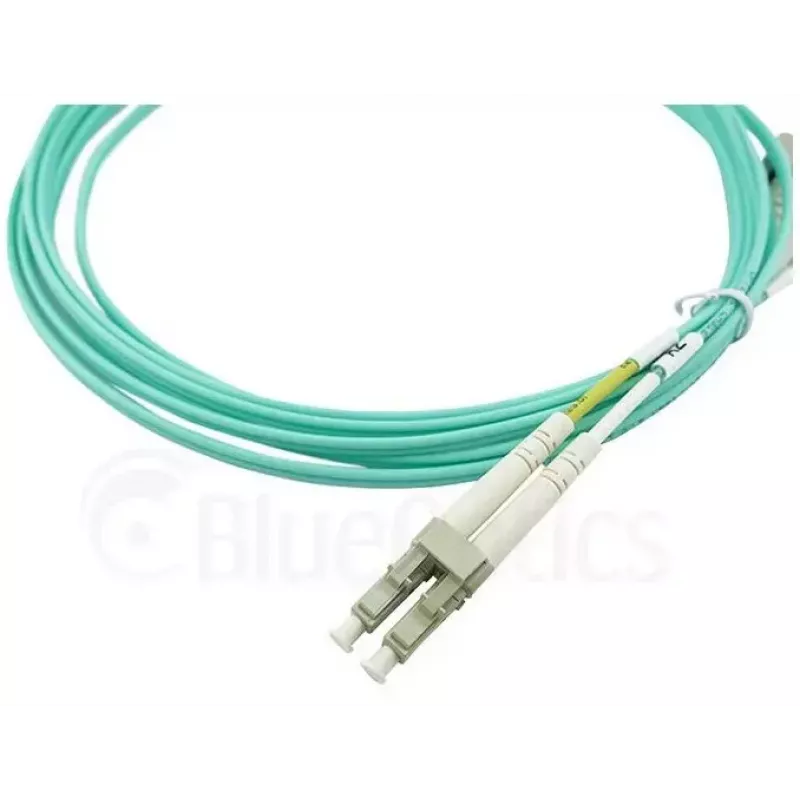 BlueOptics Cabo patch de fibra ótica LC-SC multimodo OM3 duplex, LC-UPC/SC-UPC, 10 m, bege (compatível com Corning 055702K512000010M)
