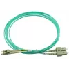 BlueOptics Cabo patch de fibra ótica LC-SC multimodo OM3 duplex, LC-UPC/SC-UPC, 10 m, bege (compatível com Corning 055702K512000010M)