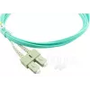 BlueOptics Cabo patch de fibra ótica LC-SC multimodo OM3 duplex, LC-UPC/SC-UPC, 10 m, bege (compatível com Corning 055702K512000010M)