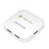 Hub USB 3.0 Super Speed Techly 4 portas branco IUSB3-HUB4-WH, USB 3.2 Gen 1 (3.1 Gen 1) Type-A, 5000 Mbit/s, branco, 0,8 m, CE, RoHS, USB 2.0 USB 1.1