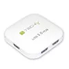Hub USB 3.0 Super Speed Techly 4 portas branco IUSB3-HUB4-WH, USB 3.2 Gen 1 (3.1 Gen 1) Type-A, 5000 Mbit/s, branco, 0,8 m, CE, RoHS, USB 2.0 USB 1.1