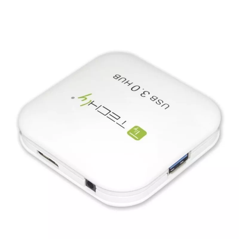 Hub USB 3.0 Super Speed Techly 4 portas branco IUSB3-HUB4-WH, USB 3.2 Gen 1 (3.1 Gen 1) Type-A, 5000 Mbit/s, branco, 0,8 m, CE, RoHS, USB 2.0 USB 1.1