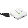 Hub USB 3.0 Super Speed Techly 4 portas branco IUSB3-HUB4-WH, USB 3.2 Gen 1 (3.1 Gen 1) Type-A, 5000 Mbit/s, branco, 0,8 m, CE, RoHS, USB 2.0 USB 1.1