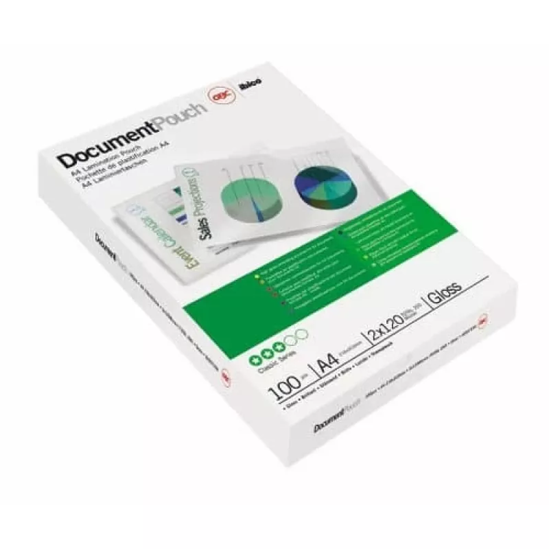 GBC Película de plastificação A4 80 mícron, brilhante, transparente, A4, 0,08 mm, 100 unidades
