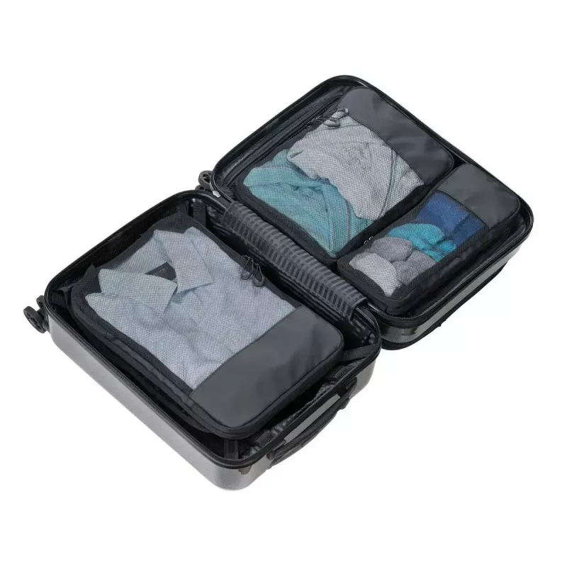 TROIKA Black Packing Cubes Conjunto de sacos de compressão, BBL56/BK