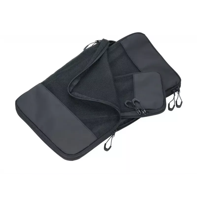 TROIKA Black Packing Cubes Conjunto de sacos de compressão, BBL56/BK