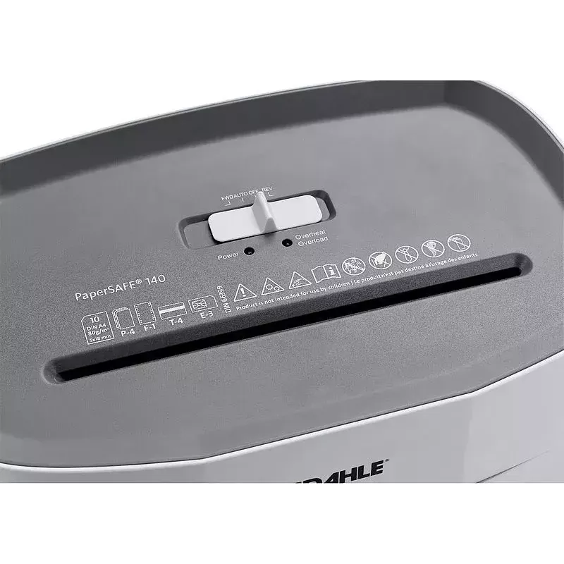 Destruidor de documentos Dahle PS 140 Corte cruzado 65 dB Preto Cinzento