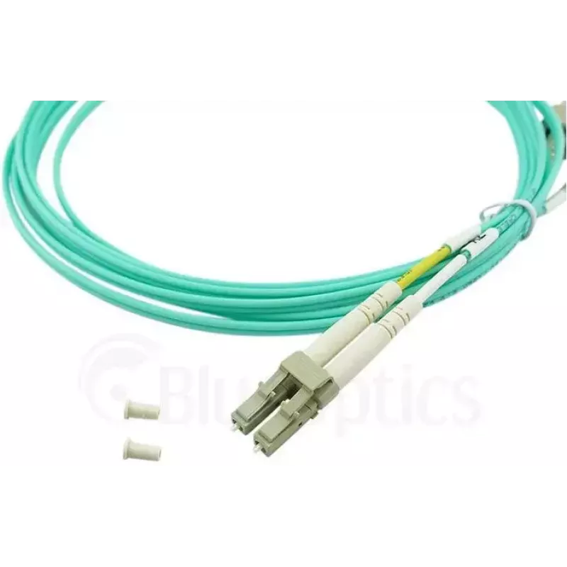 BlueOptics 050502K512000010M Cabo patch de fibra ótica LC-LC multimodo OM3 duplex, LC-UPC, 10 m, bege