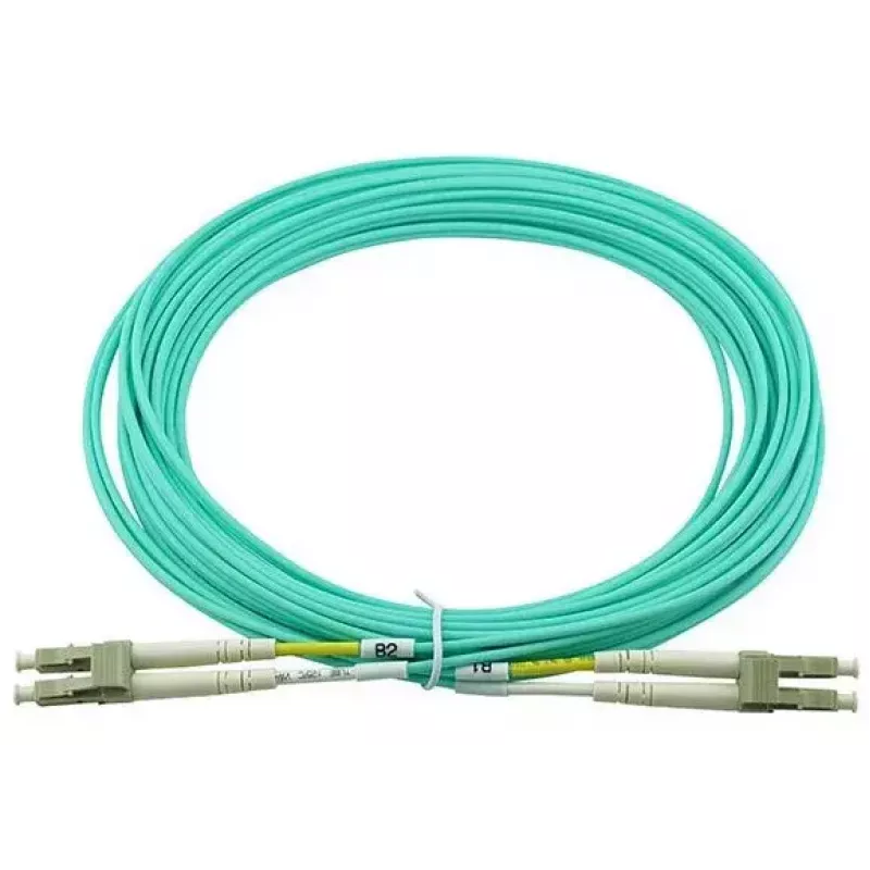 BlueOptics 050502K512000010M Cabo patch de fibra ótica LC-LC multimodo OM3 duplex, LC-UPC, 10 m, bege