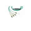 BlueOptics CBL-MPO12-4LC-OM3-7M-BO Cabo patch de fibra ótica breakout MPO-4xLC OM3, MPO/UPC, 4x LC/UPC duplex, 7,5 m