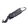 Porta-chaves mosquetão TROIKA KTL26-RD preto vermelho