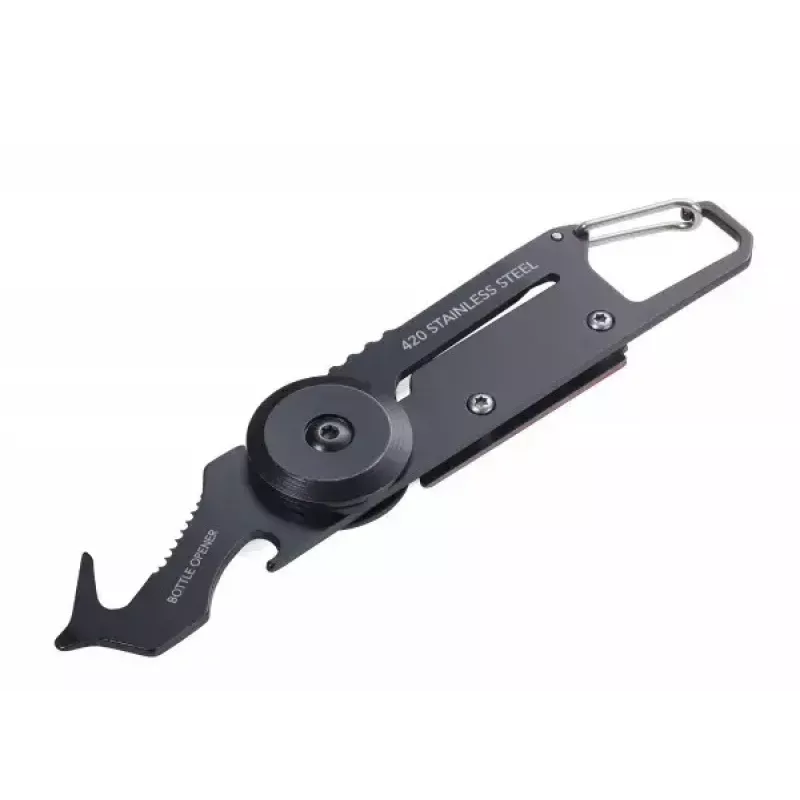 Porta-chaves mosquetão TROIKA KTL26-RD preto vermelho
