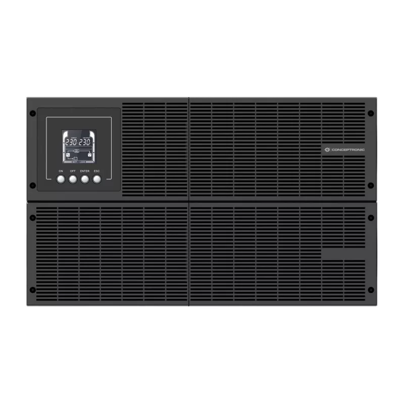 Conceptronic ZEUS51E6K 6000VA 6000W UPS online rack/torre, conversor duplo (online), 6 kVA, 6000 W, sinusoidal, 80 V, 300 V