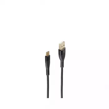 Cabo USB ShiverPeaks BS20-71025 1 m USB 2.0 USB A USB C preto