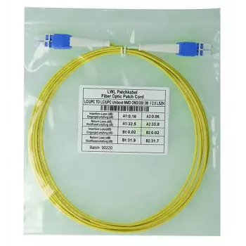 Cabo de fibra ótica InfiniBand BlueOptics SFP8181BU1MK 1 m LC amarelo