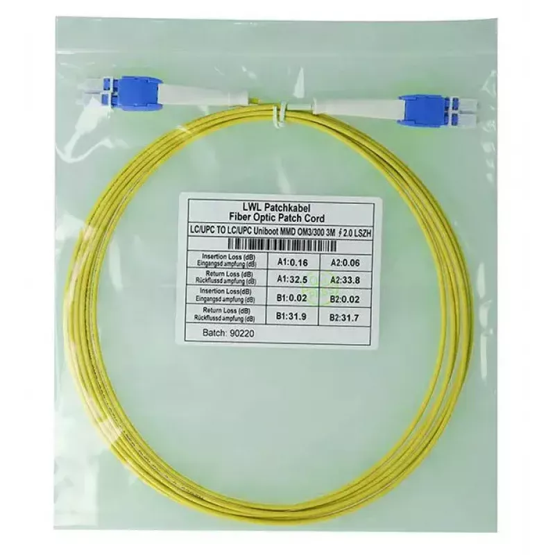 Cabo de fibra ótica InfiniBand BlueOptics SFP8181BU1MK 1 m LC amarelo
