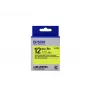 Cartucho de etiquetas Epson fluorescente LK-4YBF preto/amarelo 12mm (9m)