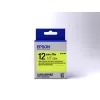 Cartucho de etiquetas Epson fluorescente LK-4YBF preto/amarelo 12mm (9m)