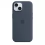 Capa de silicone para Apple iPhone 15 MagSafe Storm Blue