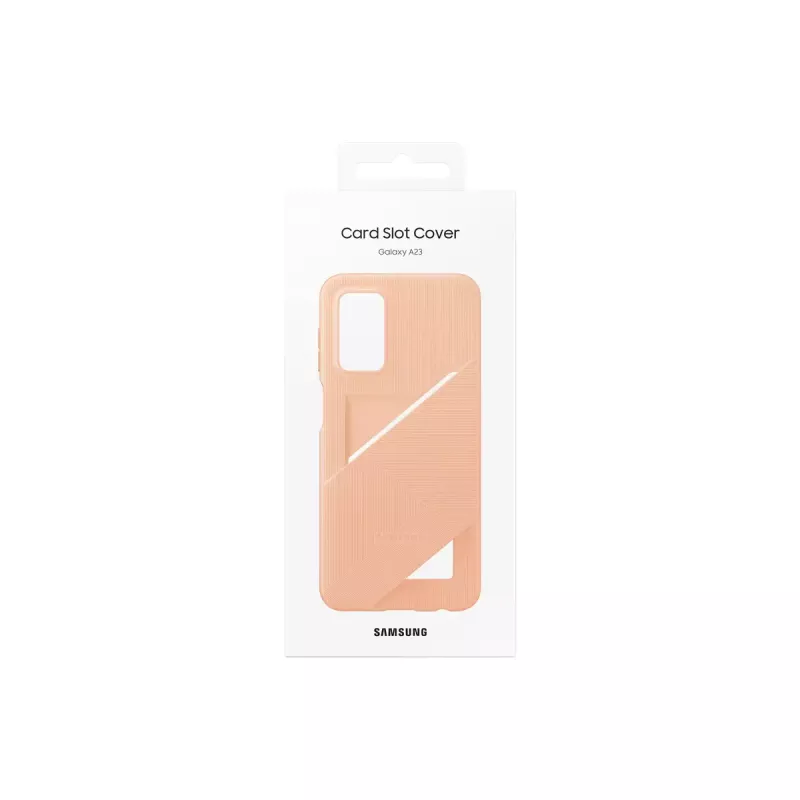 Capa com ranhura para cartão para Samsung Galaxy A23 Awesome Peach