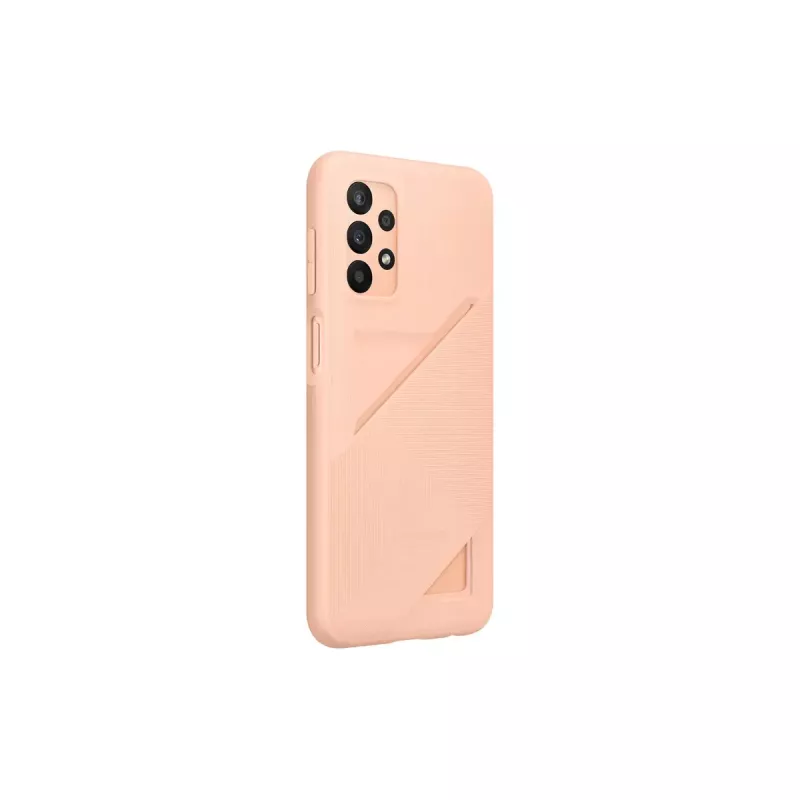 Capa com ranhura para cartão para Samsung Galaxy A23 Awesome Peach
