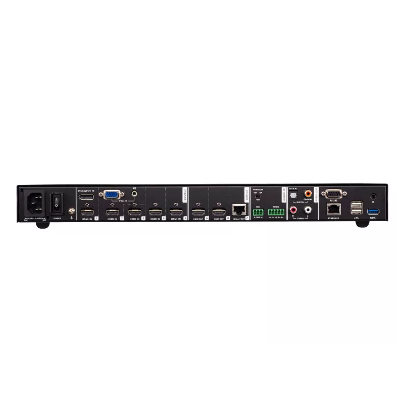 Comutador de apresentação ATEN 7 x 3, HDMI, metal, preto, 60 Hz, 1080p, 1920 x 1200 píxeis